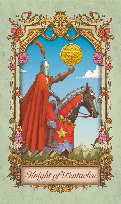 Medieval Secrets Tarot – Knight of Pentacles