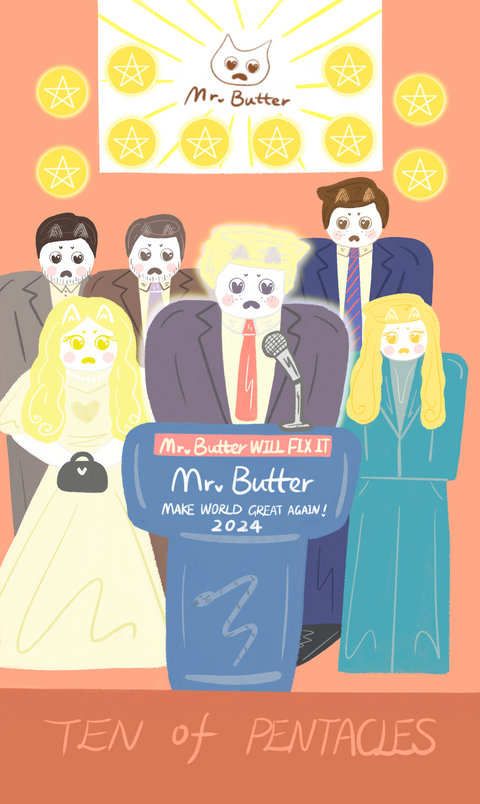 Mr. Butter Tarot – Ten of Pentacles