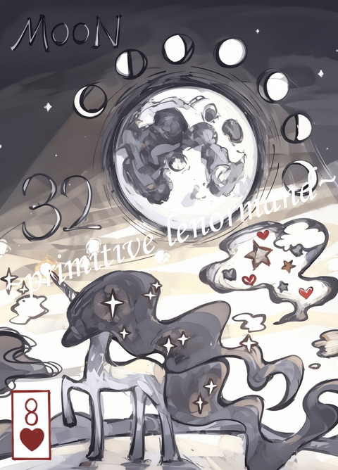 Primitive Lenormand – Moon