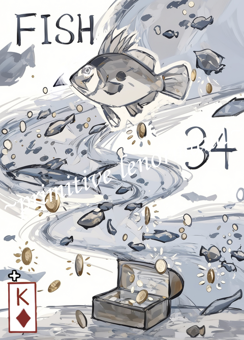 Primitive Lenormand – Fish