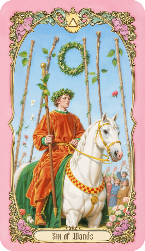 Renaissance Fantasy Tarot – Six of Wands
