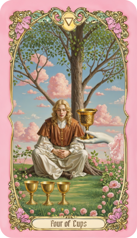 Renaissance Fantasy Tarot – Four of Cups