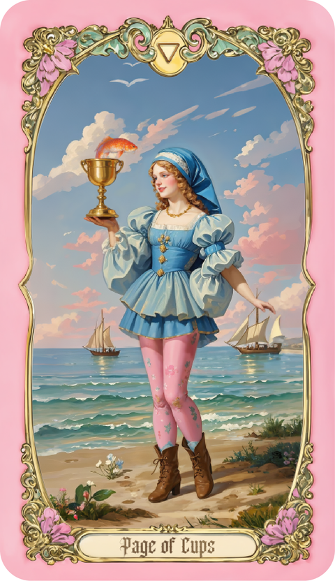 Renaissance Fantasy Tarot – Page of Cups