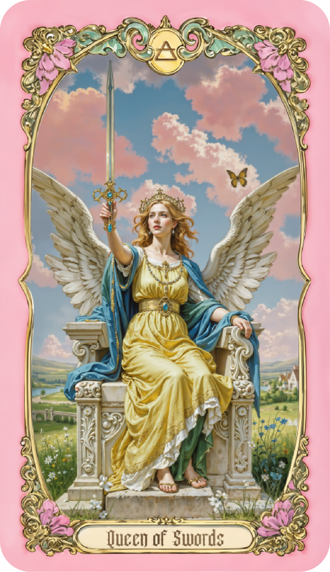Renaissance Fantasy Tarot – Queen of Swords