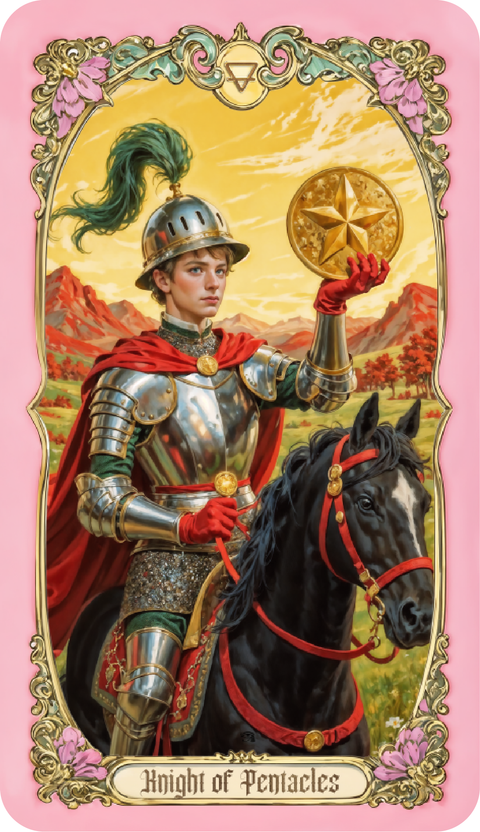 Renaissance Fantasy Tarot – Knight of Pentacles