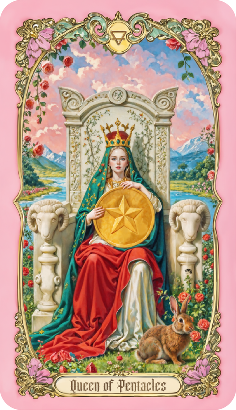 Renaissance Fantasy Tarot – Queen of Pentacles