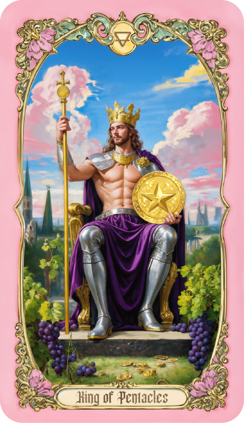 Renaissance Fantasy Tarot – King of Pentacles