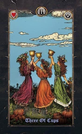 Revenant Tarot – Three of Cups