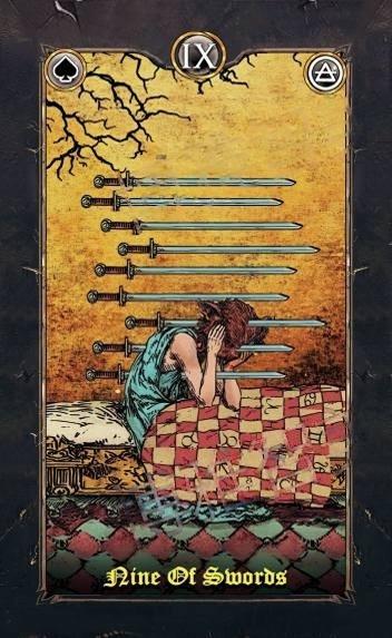 Revenant Tarot – Nine of Swords