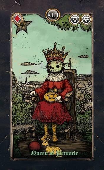 Revenant Tarot – Queen of Pentacles