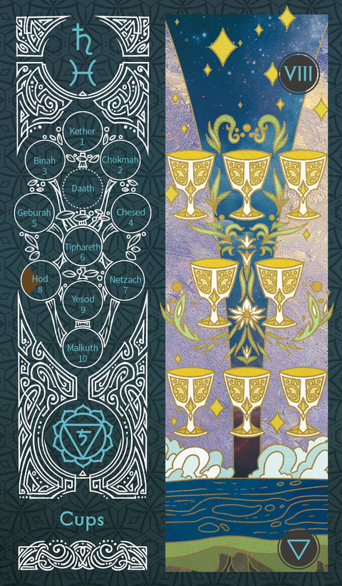 Sambucus Tarot - Marseilles Version – Eight of Cups