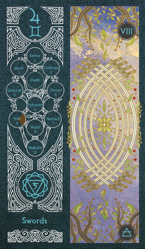 Sambucus Tarot - Marseilles Version – Eight of Swords