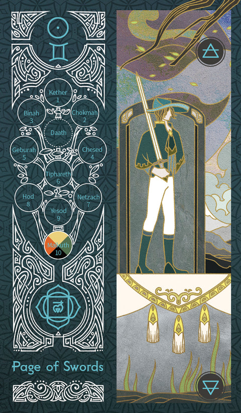 Sambucus Tarot - Marseilles Version – Page of Swords
