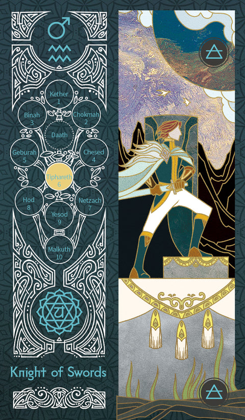 Sambucus Tarot - Marseilles Version – Knight of Swords
