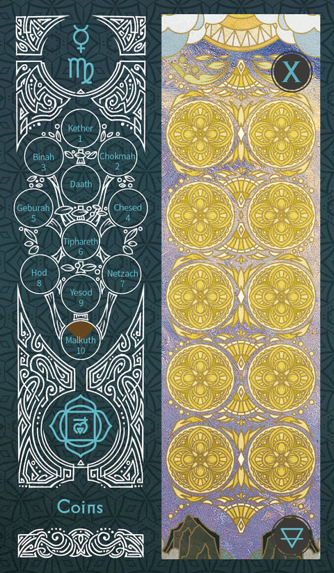 Sambucus Tarot - Marseilles Version – Ten of Coins