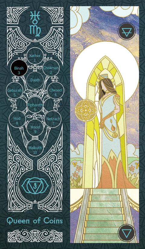 Sambucus Tarot - Marseilles Version – Queen of Coins