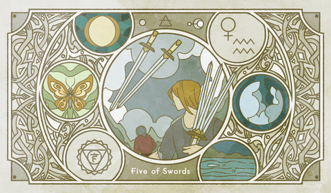 Sambucus Tarot - RWS Version – Five of Swords