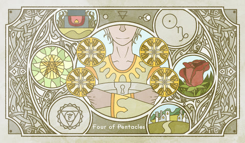 Sambucus Tarot - RWS Version – Four of Pentacles