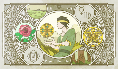 Sambucus Tarot - RWS Version – Page of Pentacles