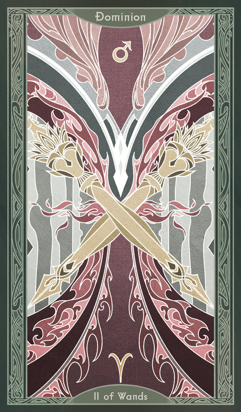 Sambucus Tarot - Thoth Version – Two of Wands