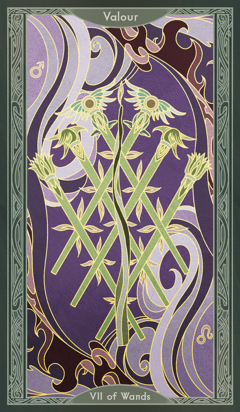 Sambucus Tarot - Thoth Version – Seven of Wands