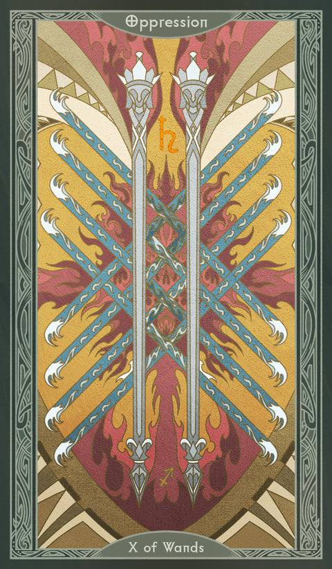 Sambucus Tarot - Thoth Version – Ten of Wands