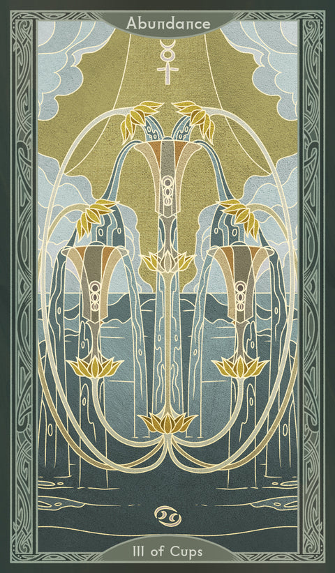 Sambucus Tarot - Thoth Version – Three of Cups