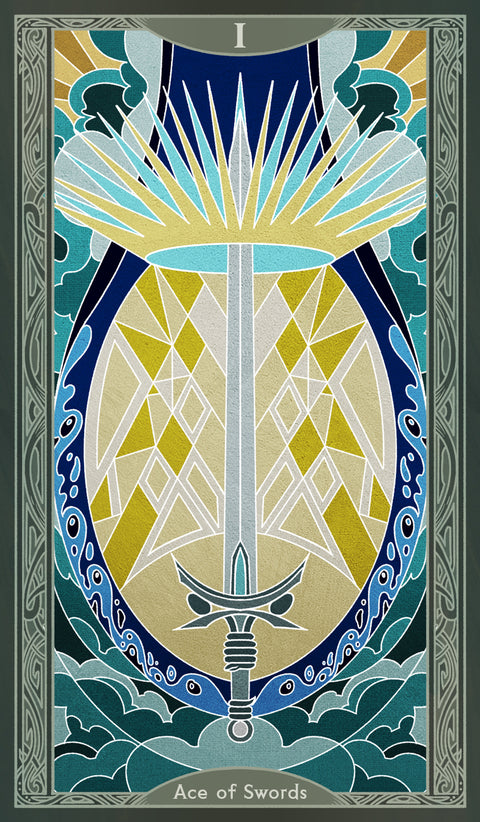 Sambucus Tarot - Thoth Version – Ace of Swords