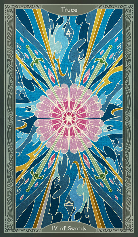 Sambucus Tarot - Thoth Version – Four of Swords