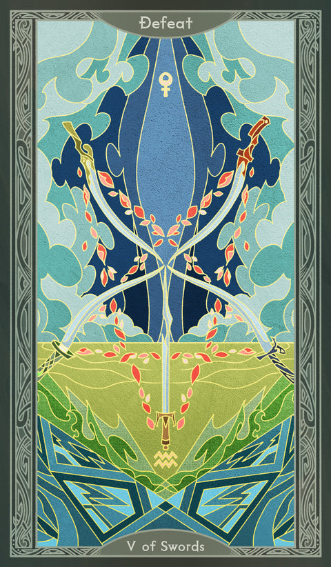 Sambucus Tarot - Thoth Version – Five of Swords