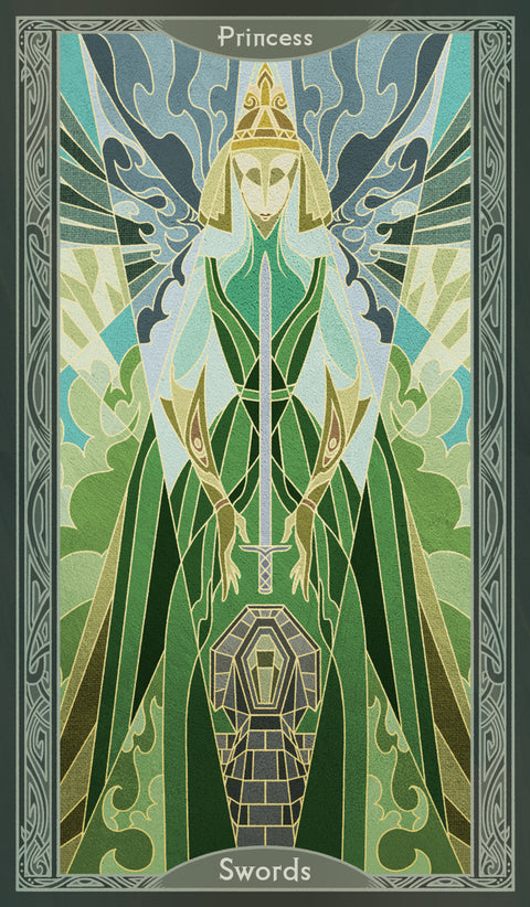 Sambucus Tarot - Thoth Version – Princess of Swords