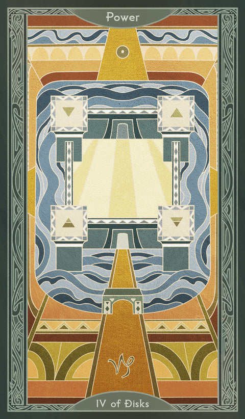 Sambucus Tarot - Thoth Version – Four of Disks