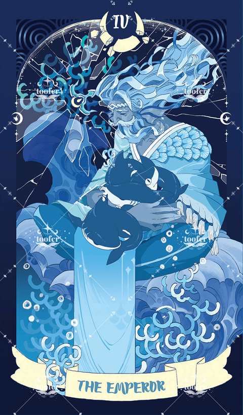 Sea in Moonlight Tarot – The Emperor