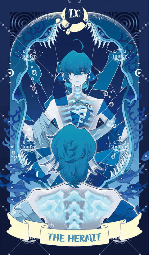 Sea in Moonlight Tarot – The Hermit