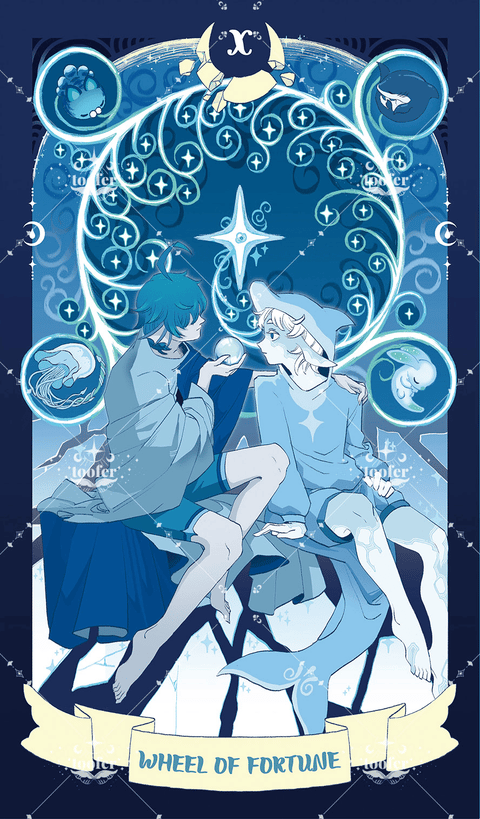 Sea in Moonlight Tarot – The Wheel of Fortune