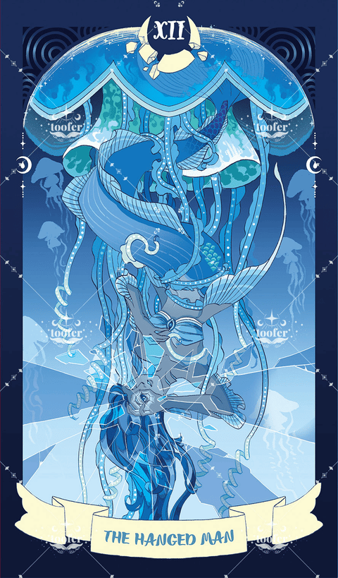 Sea in Moonlight Tarot – The Hanged Man