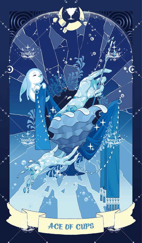 Sea in Moonlight Tarot – Ace of Cups