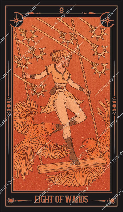 She's Wilderness Tarot – Eight of Wands