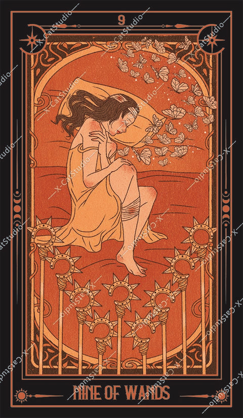 She's Wilderness Tarot – Nine of Wands