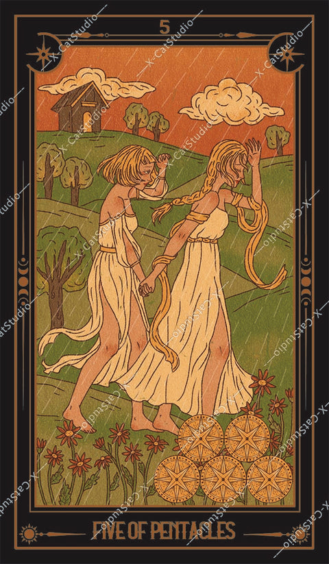 She's Wilderness Tarot – Five of Pentacles