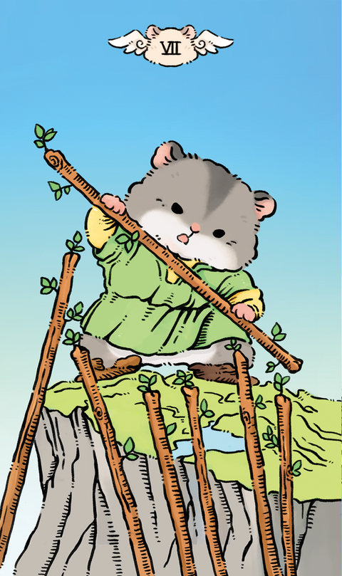 Shushu Tarot – Seven of Wands
