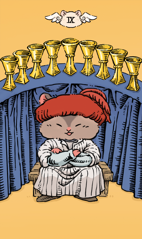 Shushu Tarot – Nine of Cups