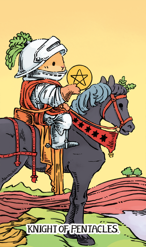 Shushu Tarot – Knight of Pentacles