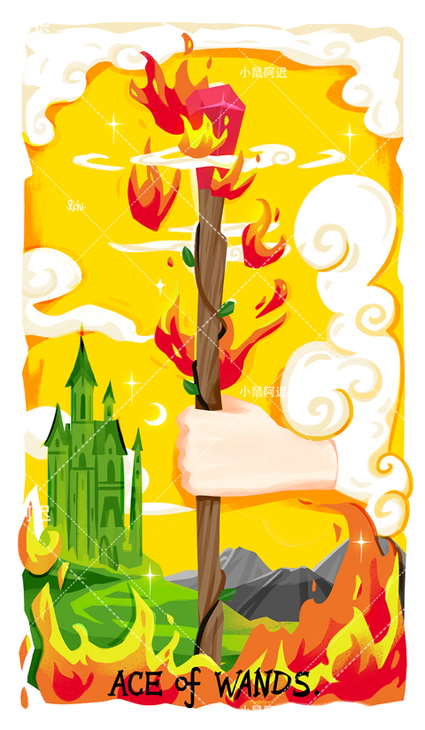 Sleepwalker's Tarot – Ace of Wands