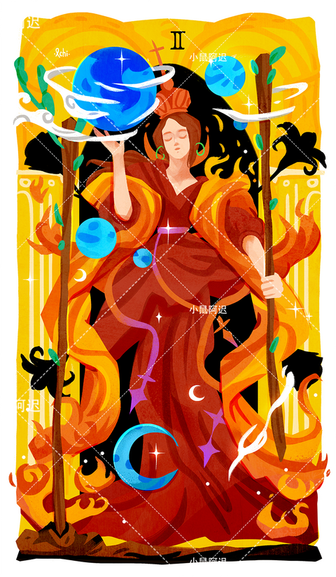 Sleepwalker's Tarot – Two of Wands