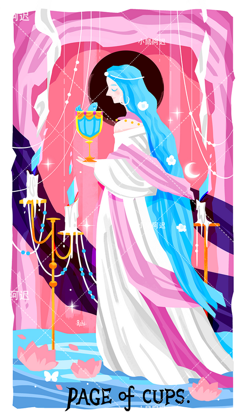 Sleepwalker's Tarot – Page of Cups