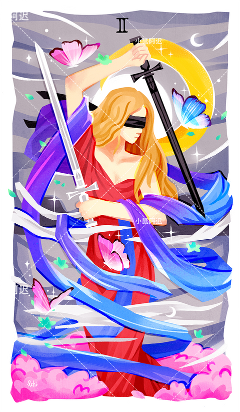 Sleepwalker's Tarot – Two of Swords