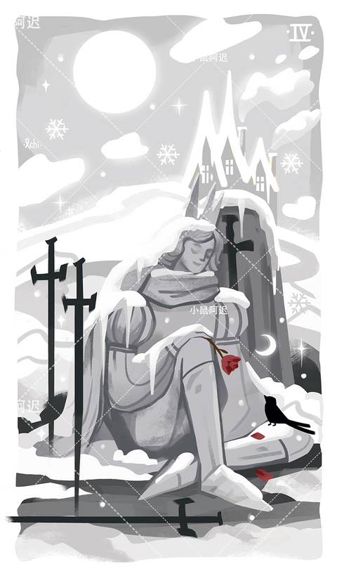 Sleepwalker's Tarot – Four of Swords