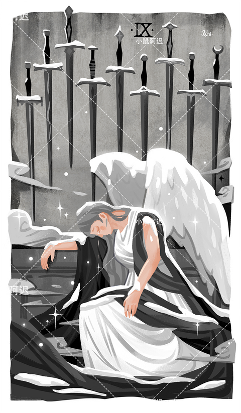 Sleepwalker's Tarot – Nine of Swords