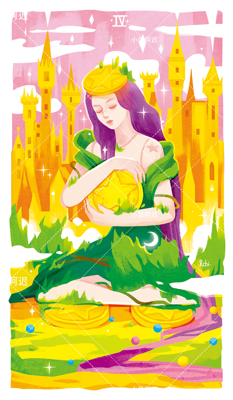 Sleepwalker's Tarot – Four of Pentacles